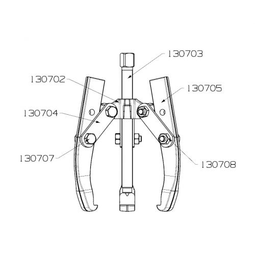 EXTRACTOR FORZA SERIE 1300T0 MECÁNICO DE 3 PATAS